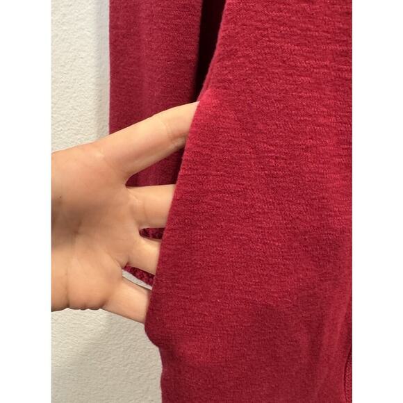 Aventura Dress Size XS Beet Red Nexie Crochet Sweater Organic Cotton Blend Cowl - Picture 5 of 8